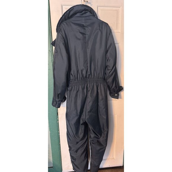 Vintage Walls Blizzard-Pruf Insulated Coveralls Large Tall  Faux Fur Collar Hood - Picture 10 of 16